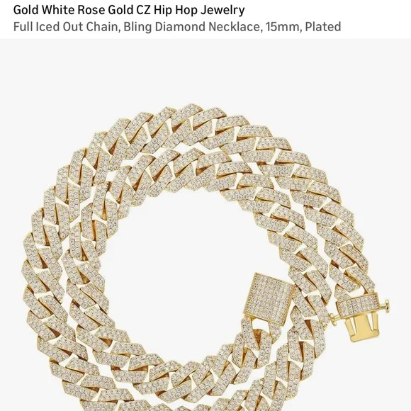 Elegant Gold Women's Necklace 20” Cuban Link - Picture 7 of 9